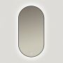 Ars Longa Ambiente lustro 50x100 cm owalne z oświetleniem czarne LED-AMBIENTE50100-C zdj.1