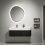 Ars Longa Kare lustro 75x88 cm z oświetleniem czarne LED-KARE7588-C zdj.3