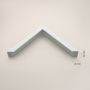 Ars Longa Linea lustro 53x43 cm prostokątne białe LINEA4050-B zdj.2
