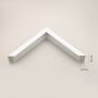 Ars Longa Linea lustro 103x53 cm prostokątne białe LINEA50100-BS zdj.2