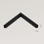 Ars Longa Linea lustro 73x73 cm kwadratowe czarne LINEA7070-C zdj.2