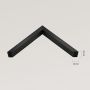 Ars Longa Linea lustro 53x43 cm prostokątne czarne LINEA4050-CS zdj.2