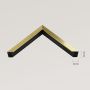 Ars Longa Linea lustro 73x73 cm kwadratowe złote LINEA7070-ZS zdj.2