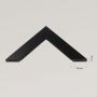 Ars Longa Slim lustro 77,8x77,8 cm kwadratowe czarne szczotkowane SLIM7070-CS zdj.2
