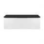 Oltens Hamnes szafka 120 cm podumywalkowa wisząca z blatem biały mat/czarny mat 68678000 zdj.2