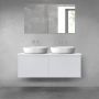 Oltens Vernal zestaw mebli łazienkowych 120 cm z blatem szary mat/biały połysk 68245700 zdj.1