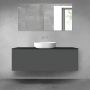 Oltens Vernal zestaw mebli łazienkowych 140 cm z blatem grafit mat/czarny mat 68319400 zdj.1