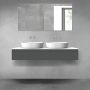 Oltens Vernal zestaw mebli łazienkowych 140 cm z blatem grafit mat/biały połysk 68322400 zdj.1