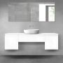 Oltens Vernal zestaw mebli łazienkowych 160 cm z blatem biały połysk 68388000 zdj.1