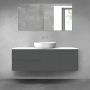 Oltens Vernal zestaw mebli łazienkowych 140 cm z blatem grafit mat/biały połysk 68275400 zdj.1