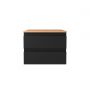 Oltens Vernal szafka 60 cm podumywalkowa wisząca z blatem czarny mat/dąb 68124300 zdj.2