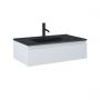 Zestaw Oltens Vernal umywalka z szafką 80 cm czarny mat/szary mat 68007700 zdj.1