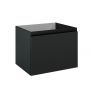 Oltens Vernal szafka 60 cm podumywalkowa wisząca z blatem czarny mat 68104300 zdj.7