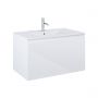 Zestaw Oltens Vernal umywalka z szafką 80 cm biały połysk 68014000 zdj.1
