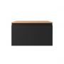 Oltens Vernal szafka 80 cm podumywalkowa wisząca z blatem czarny mat/dąb 68112300 zdj.2