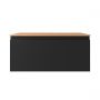 Oltens Vernal szafka 100 cm podumywalkowa wisząca z blatem czarny mat/dąb 68113300 zdj.2