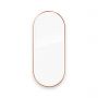 Oltens Nordlis lustro 50x120 cm owalne z oświetleniem z przodu z matą grzewczą miedź szczotkowana 64104610 zdj.2