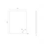 Oltens Nordlis lustro 60x80 cm prostokątne z oświetleniem od tyłu z matą grzewczą 64119000 zdj.2