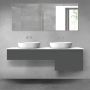 Oltens Vernal zestaw mebli łazienkowych 160 cm z blatem grafit mat/biały połysk 68345400 zdj.1