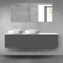 Oltens Vernal zestaw mebli łazienkowych 180 cm z blatem grafit mat/biały połysk 68614400 zdj.1