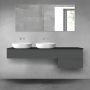 Oltens Vernal zestaw mebli łazienkowych 180 cm z blatem grafit mat/czarny mat 68616400 zdj.1
