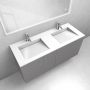 Zestaw Oltens Lun szafka podumywalkowa 120 cm z umywalką Stila LavaForm kaszmir/biały połysk 68756900 zdj.4