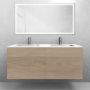 Zestaw Oltens Lun szafka podumywalkowa 120 cm z umywalką Stila LavaForm dąb/biały połysk 68766060 zdj.2