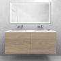 Zestaw Oltens Lun szafka podumywalkowa 120 cm z umywalką Stila LavaForm dąb/biały połysk 68766060 zdj.3