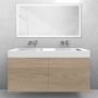 Zestaw Oltens Lun szafka podumywalkowa 120 cm z umywalką Stila LavaForm dąb/biały połysk 68802060 zdj.3