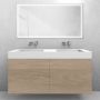Zestaw Oltens Lun szafka podumywalkowa 120 cm z umywalką Stila LavaForm dąb/biały mat 68803060 zdj.3