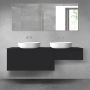 Oltens Vernal zestaw mebli łazienkowych 160 cm z blatem czarny mat 68351300 zdj.1