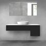 Oltens Vernal zestaw mebli łazienkowych 140 cm z blatem czarny mat/biały połysk 68284300 zdj.1
