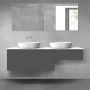 Oltens Vernal zestaw mebli łazienkowych 160 cm z blatem grafit mat/biały połysk 68353400 zdj.1