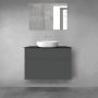 Oltens Vernal zestaw mebli łazienkowych 100 cm z blatem grafit mat/czarny mat 68232400 zdj.1