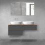 Oltens Vernal zestaw mebli łazienkowych 120 cm z blatem grafit mat/dąb 68235400 zdj.2
