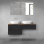 Oltens Vernal zestaw mebli łazienkowych 120 cm z blatem czarny mat/dąb 68235300 zdj.2