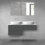 Oltens Vernal zestaw mebli łazienkowych 120 cm z blatem grafit mat/biały połysk 68236400 zdj.2