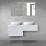 Oltens Vernal zestaw mebli łazienkowych 120 cm z blatem szary mat/biały połysk 68236700 zdj.2