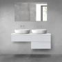 Oltens Vernal zestaw mebli łazienkowych 120 cm z blatem szary mat/biały połysk 68236700 zdj.1