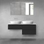 Oltens Vernal zestaw mebli łazienkowych 120 cm z blatem czarny mat/biały połysk 68236300 zdj.1