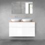 Oltens Vernal zestaw mebli łazienkowych 120 cm z blatem biały połysk/dąb 68301000 zdj.1