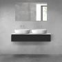 Oltens Vernal zestaw mebli łazienkowych 120 cm z blatem czarny mat/biały połysk 68241300 zdj.1