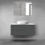 Oltens Vernal zestaw mebli łazienkowych 100 cm z blatem grafit mat/biały połysk 68204400 zdj.1