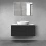 Oltens Vernal zestaw mebli łazienkowych 100 cm z blatem czarny mat/biały połysk 68206300 zdj.1