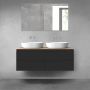 Oltens Vernal zestaw mebli łazienkowych 120 cm z blatem czarny mat/dąb 68215300 zdj.1