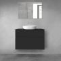 Oltens Vernal zestaw mebli łazienkowych 100 cm z blatem czarny mat 68220300 zdj.1