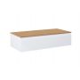 Oltens Vernal szafka 100 cm podumywalkowa wisząca z blatem biały połysk/dąb 68109000 zdj.3