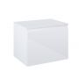 Oltens Vernal szafka 60 cm podumywalkowa wisząca z blatem biały połysk 68104000 zdj.3