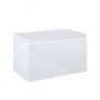 Oltens Vernal szafka 80 cm podumywalkowa wisząca z blatem biały połysk 68127000 zdj.3