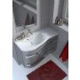 Zestaw Oristo Opal umywalka z szafką 90 cm lewy biały/szary połysk (OR30SD4S903L, UMEOP9092L) zdj.2